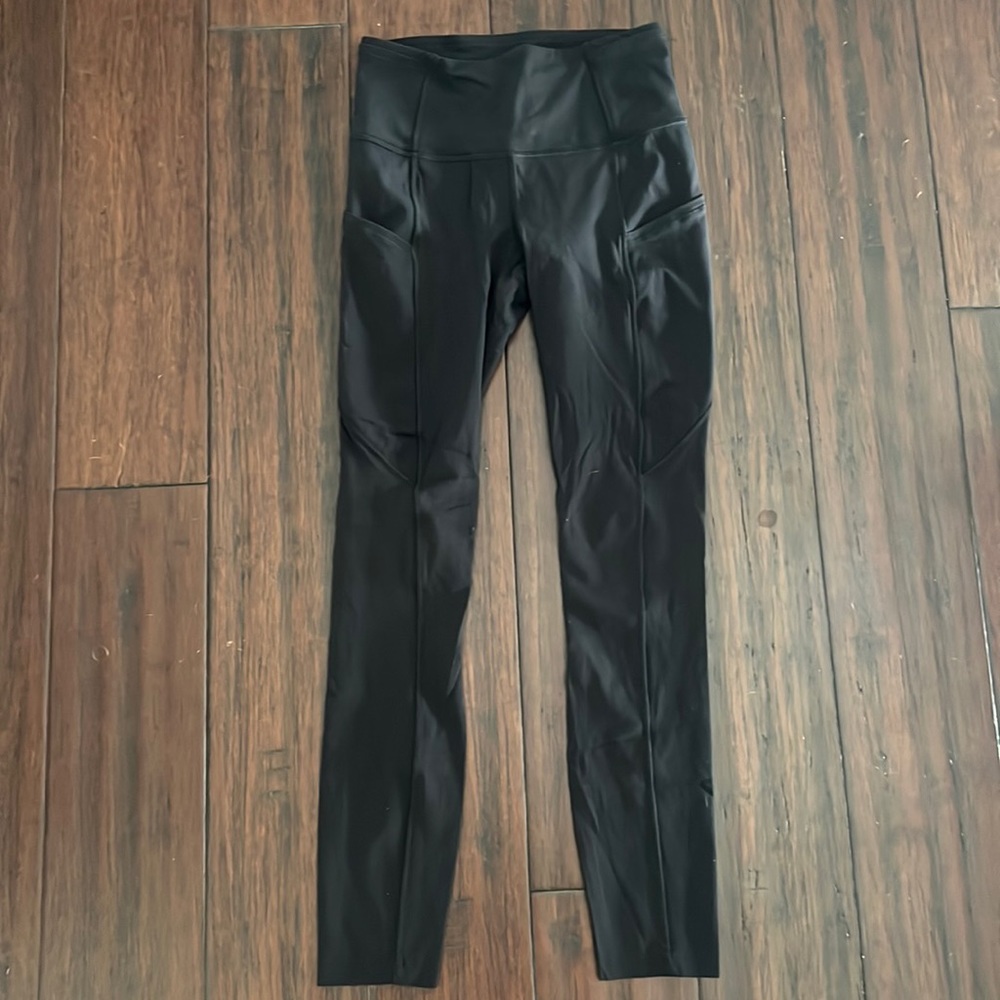 Lululemon size 2 black leggings. Like new